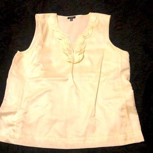 TALBOTS Silk/cotton sleeveless blouse, 14